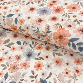 Viskóza s ľanom Sweet and small design B