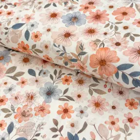 Viskóza s ľanom Sweet and small design B
