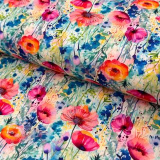 Viskóza s ľanom Bright and bold design C