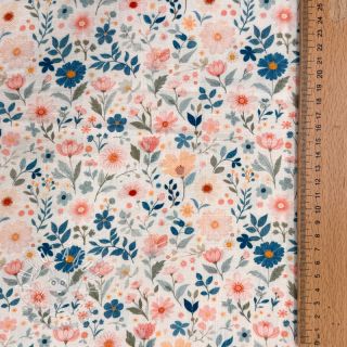 Viskóza s ľanom Sweet and small design C