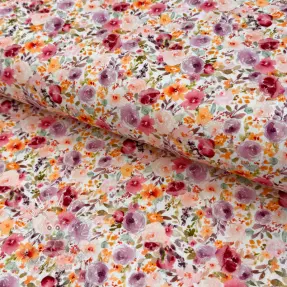 Viskóza s ľanom Floral design C