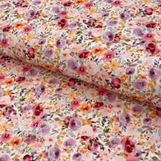 Viskóza s ľanom Floral design C