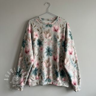 Úplet VISCOSE LYCRA HEAVY Classic flowers design C