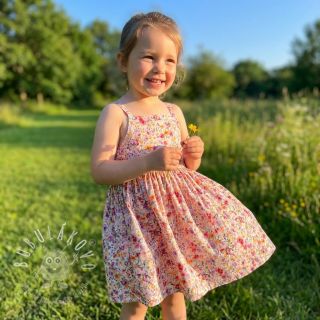 Viskóza s ľanom Floral design C