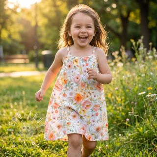 Viskóza s ľanom Floral design A