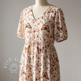 Viskóza s ľanom Botanic design C