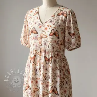 Viskóza s ľanom Botanic design C