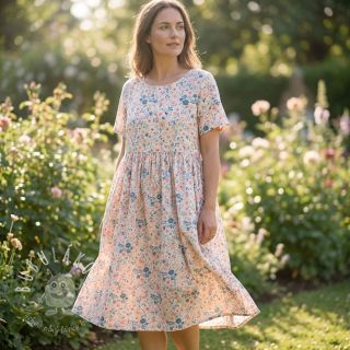 Viskóza s ľanom Sweet and small design C