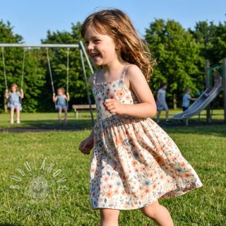 Viskóza s ľanom Sweet and small design B