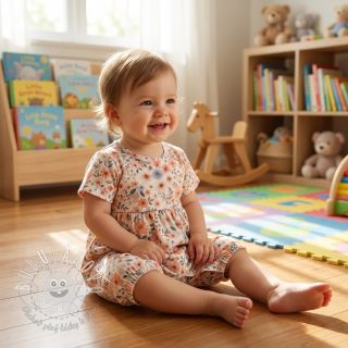 Viskóza s ľanom Sweet and small design B