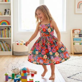 Viskóza s ľanom Bright and bold design A