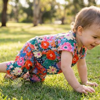 Viskóza s ľanom Bright and bold design A