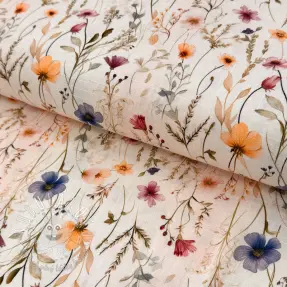 Viskóza s ľanom Botanic design A