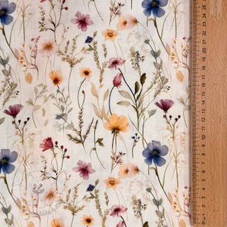 Viskóza s ľanom Botanic design A