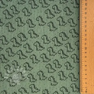 Menčester STRETCH Little dino old green