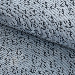 Menčester STRETCH Little dino old blue