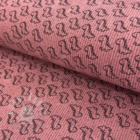 Menčester STRETCH Little dino old pink