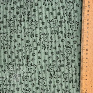 Menčester STRETCH Little deer old green