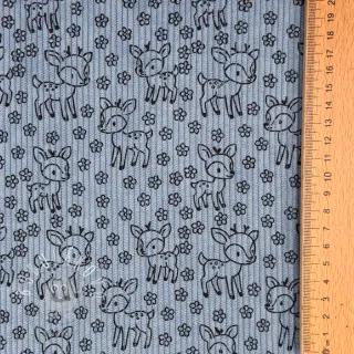 Menčester STRETCH Little deer old blue