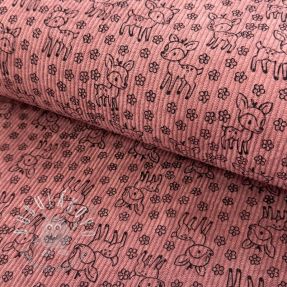 Menčester STRETCH Little deer old pink