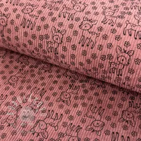 Menčester STRETCH Little deer old pink