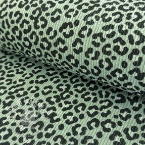 Menčester STRETCH Little Leopard old green