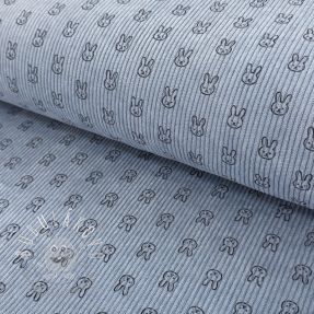 Menčester STRETCH Little bunny old blue