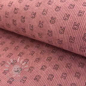 Menčester STRETCH Little bunny old pink