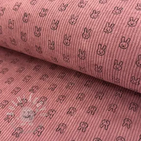 Menčester STRETCH Little bunny old pink
