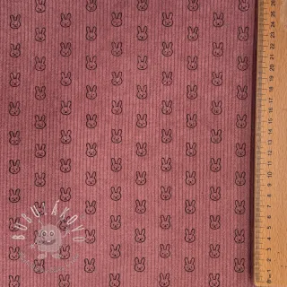 Menčester STRETCH Little bunny old pink