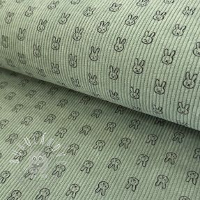 Menčester STRETCH Little bunny old green