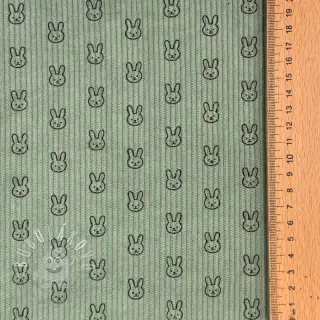 Menčester STRETCH Little bunny old green