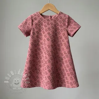 Menčester STRETCH Little dino old pink