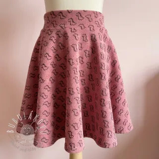 Menčester STRETCH Little dino old pink