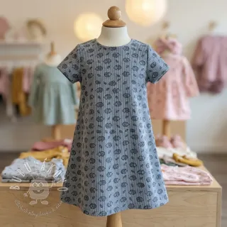 Menčester STRETCH Little hedgehog old blue