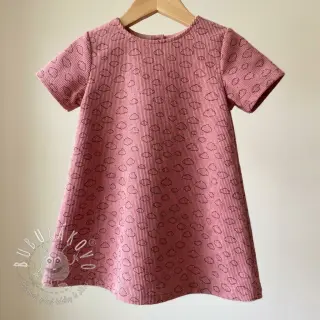 Menčester STRETCH Little clouds old pink