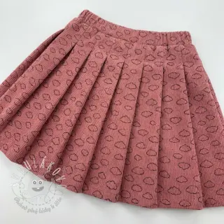 Menčester STRETCH Little clouds old pink