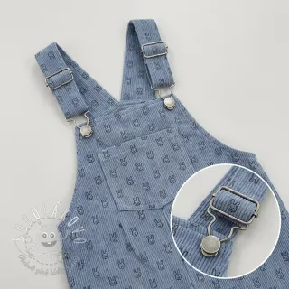 Menčester STRETCH Little bunny old blue
