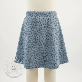 Menčester STRETCH Little deer old blue
