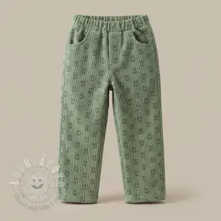 Menčester STRETCH Little bunny old green
