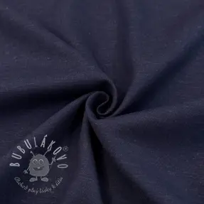 Viskóza s ľanom SPANDEX marine