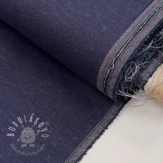 Viskóza s ľanom SPANDEX marine