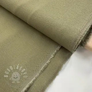 Viskóza s ľanom SPANDEX moss green