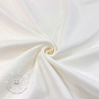 Viskóza s ľanom SPANDEX off white