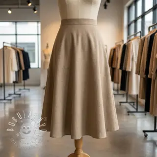 Viskóza s ľanom SPANDEX taupe