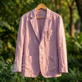 Viskóza s ľanom SPANDEX lilac