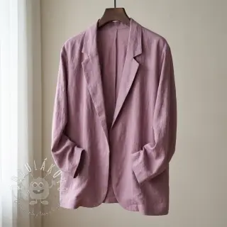 Viskóza s ľanom SPANDEX lilac