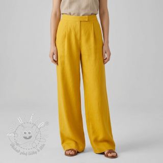 Viskóza s ľanom SPANDEX honey