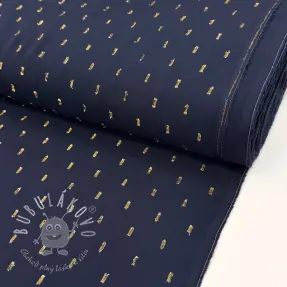 Viskóza LUREX navy