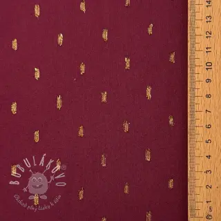 Viskóza LUREX burgundy